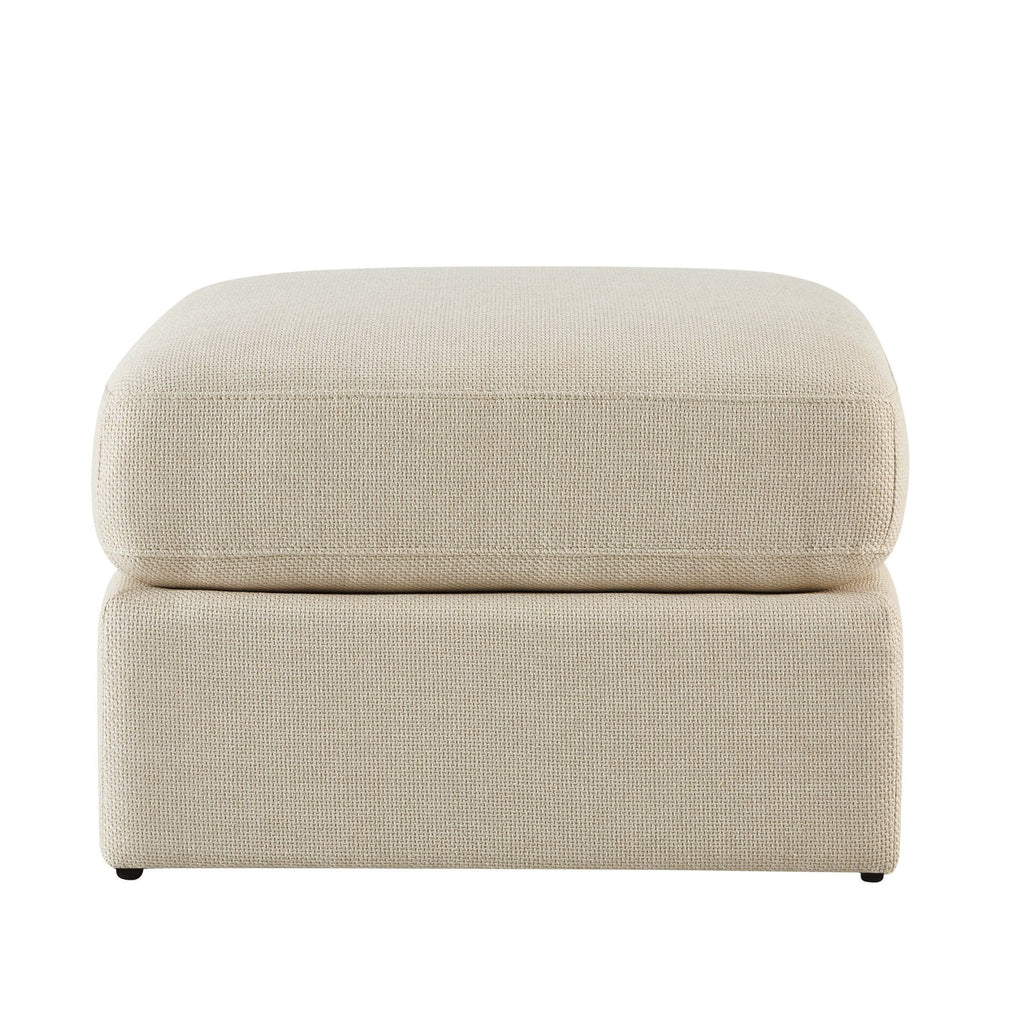 Dusklia - Small Seville Compact Pouffe - Beige