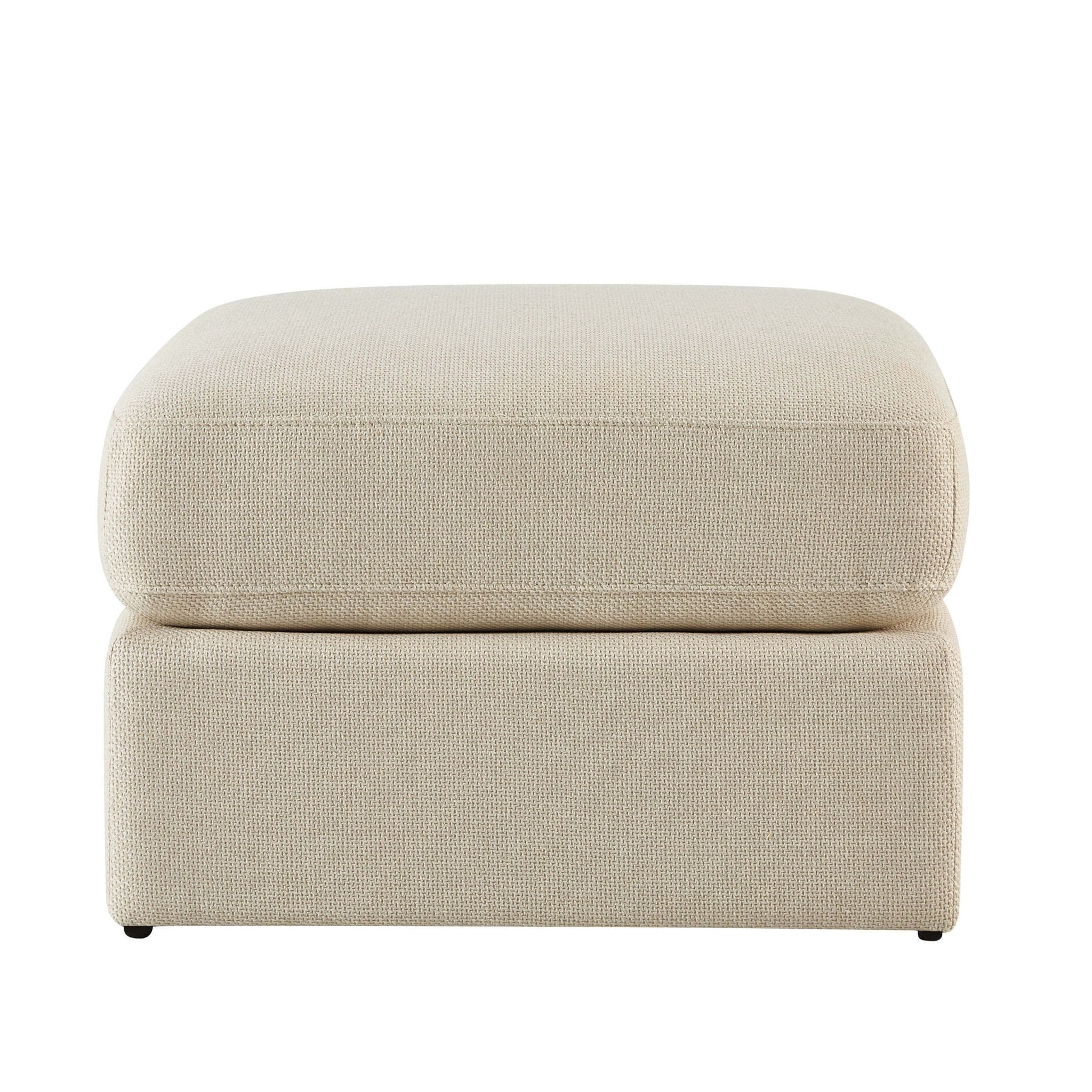 Dusklia - Small Seville Compact Pouffe - Beige