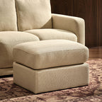 Dusklia - Small Seville Compact Pouffe - Beige