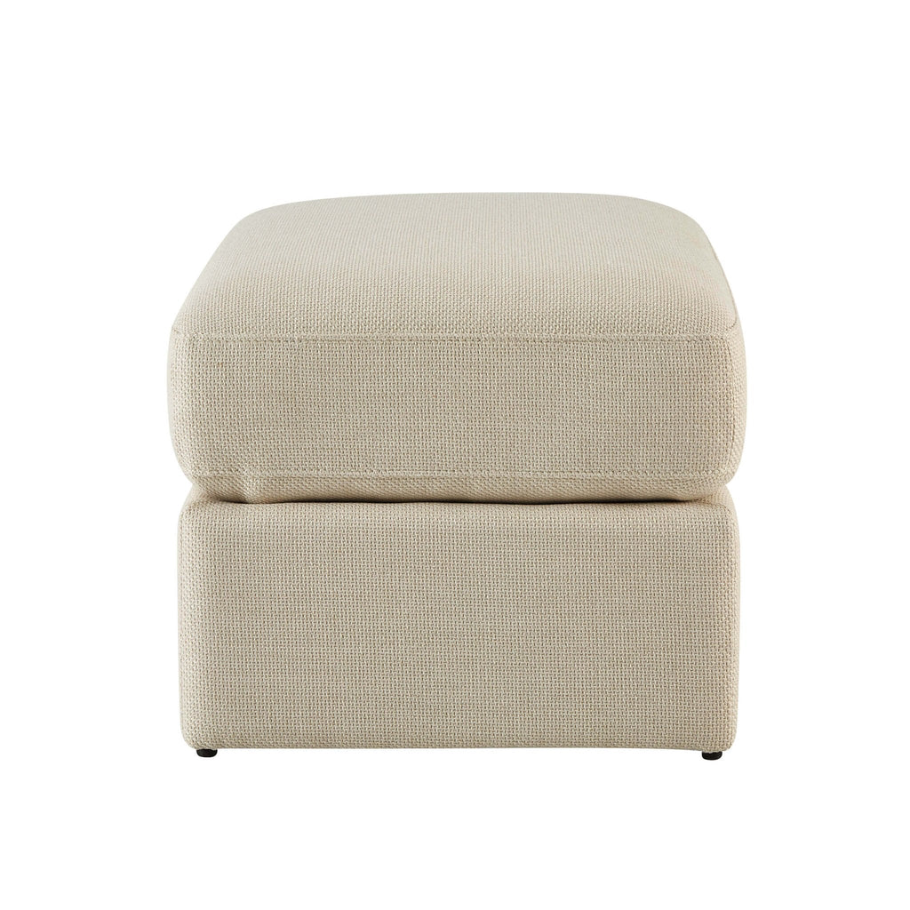 Dusklia - Small Seville Compact Pouffe - Beige