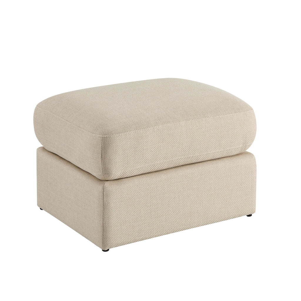 Dusklia - Small Seville Compact Pouffe - Beige