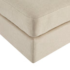 Dusklia - Small Seville Compact Pouffe - Beige