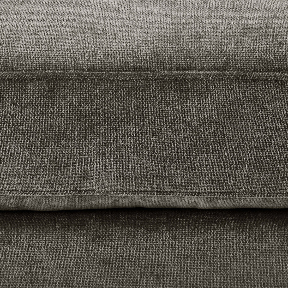 Dusklia - Small Seville Compact Pouffe - Chenille Grey