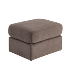 Dusklia - Small Seville Compact Pouffe - Chenille Mushroom