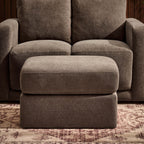 Dusklia - Small Seville Compact Pouffe - Chenille Mushroom