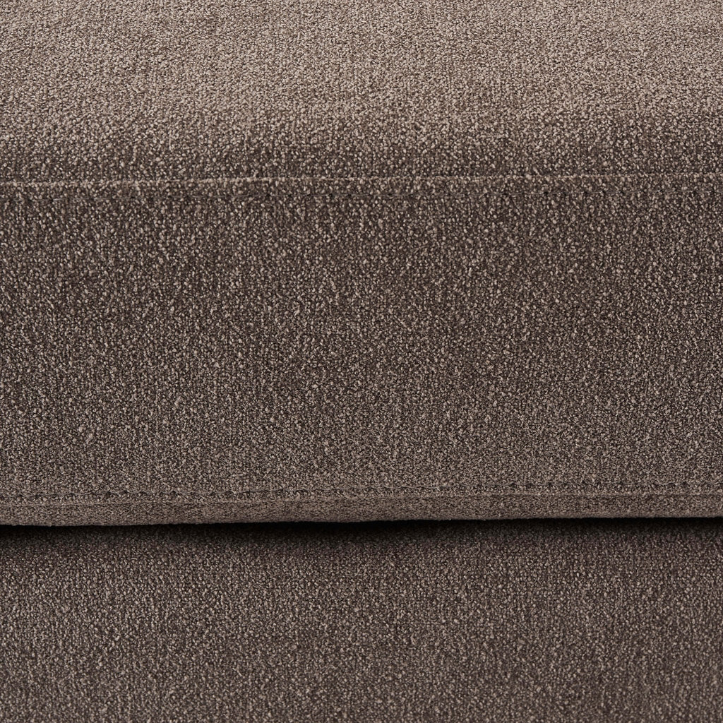 Dusklia - Small Seville Compact Pouffe - Chenille Mushroom