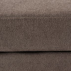 Dusklia - Small Seville Compact Pouffe - Chenille Mushroom