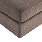 Dusklia - Small Seville Compact Pouffe - Chenille Mushroom