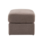 Dusklia - Small Seville Compact Pouffe - Chenille Mushroom