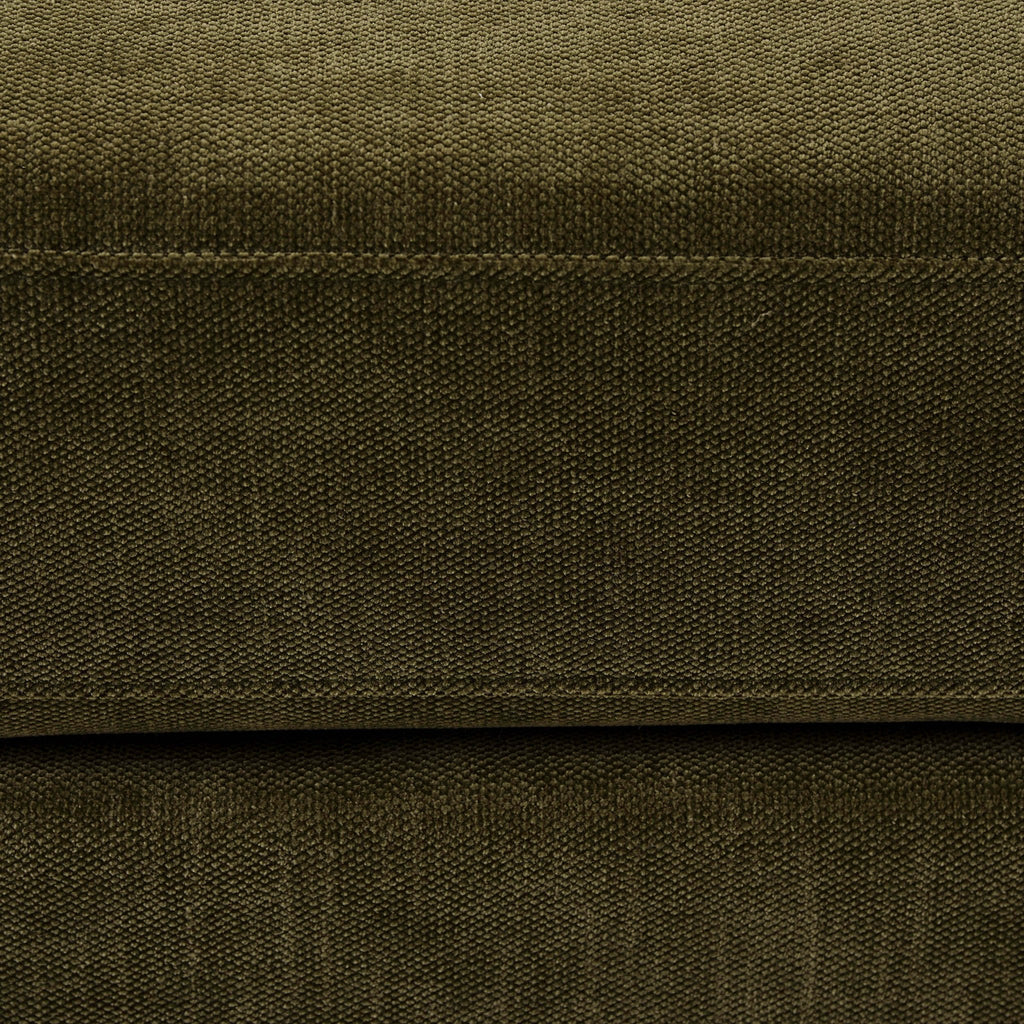 Dusklia - Small Seville Compact Pouffe - Chenille Olive