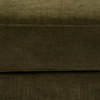Dusklia - Small Seville Compact Pouffe - Chenille Olive