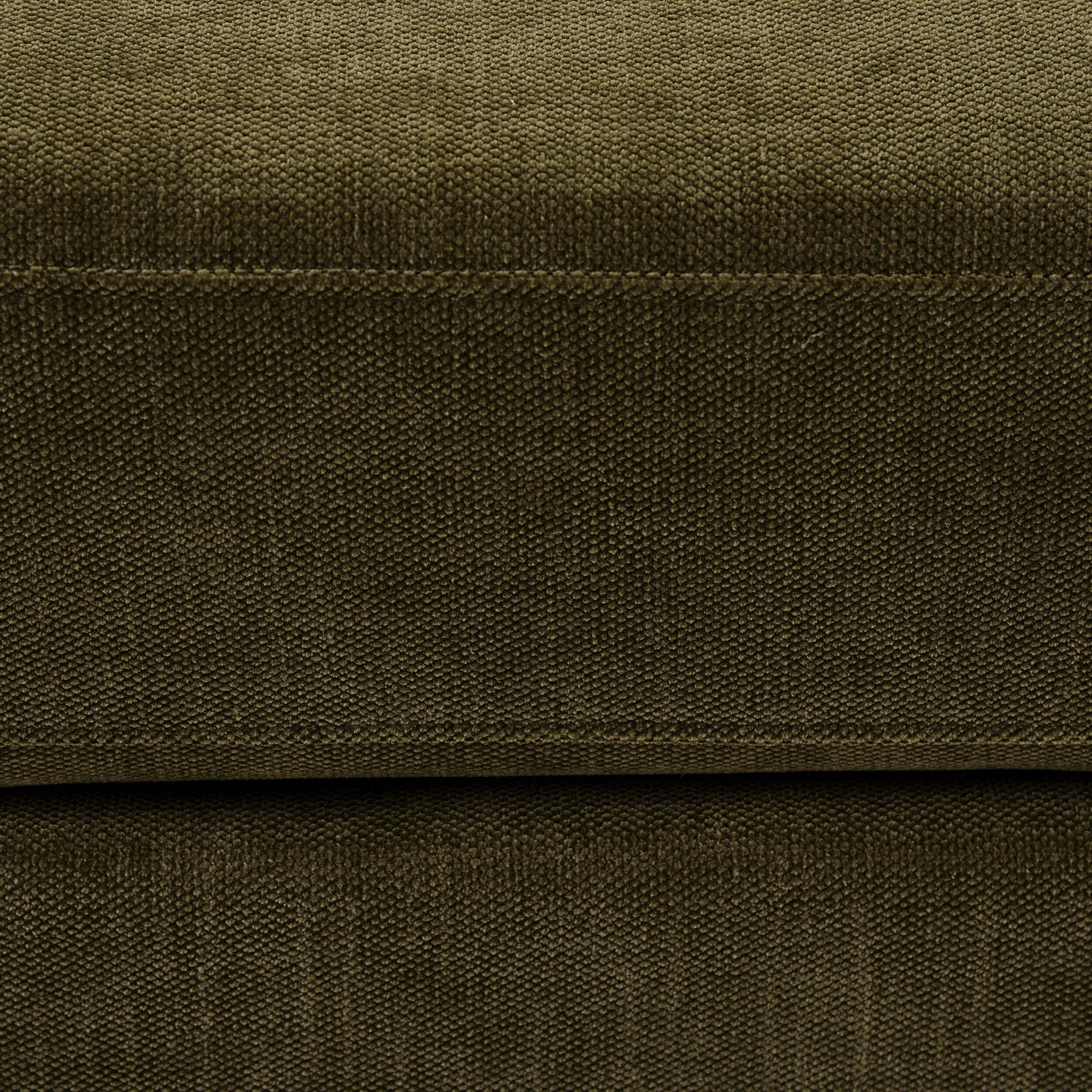 Dusklia - Small Seville Compact Pouffe - Chenille Olive