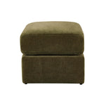 Dusklia - Small Seville Compact Pouffe - Chenille Olive