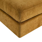 Dusklia - Small Seville Compact Pouffe - Golden Haze
