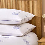 Dusklia - Shell 100% Cotton Reversible Duvet Cover & Pillowcase Set - Blue