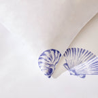 Dusklia - Shell 100% Cotton Reversible Duvet Cover & Pillowcase Set - Blue