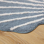 Dusklia - Shell Tufted Bath Mat - Blue