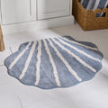 Dusklia - Shell Tufted Bath Mat - Blue
