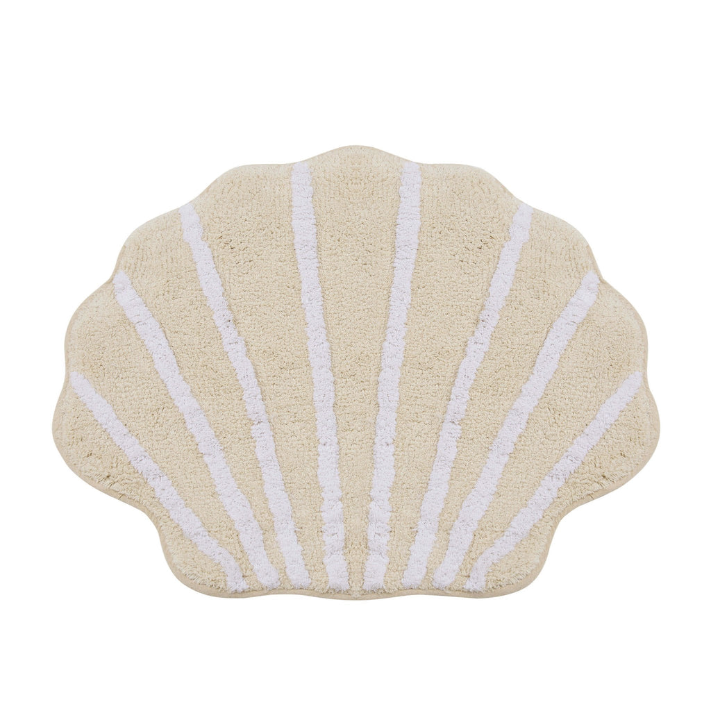 Dusklia - Shell Tufted Bath Mat  - Cream