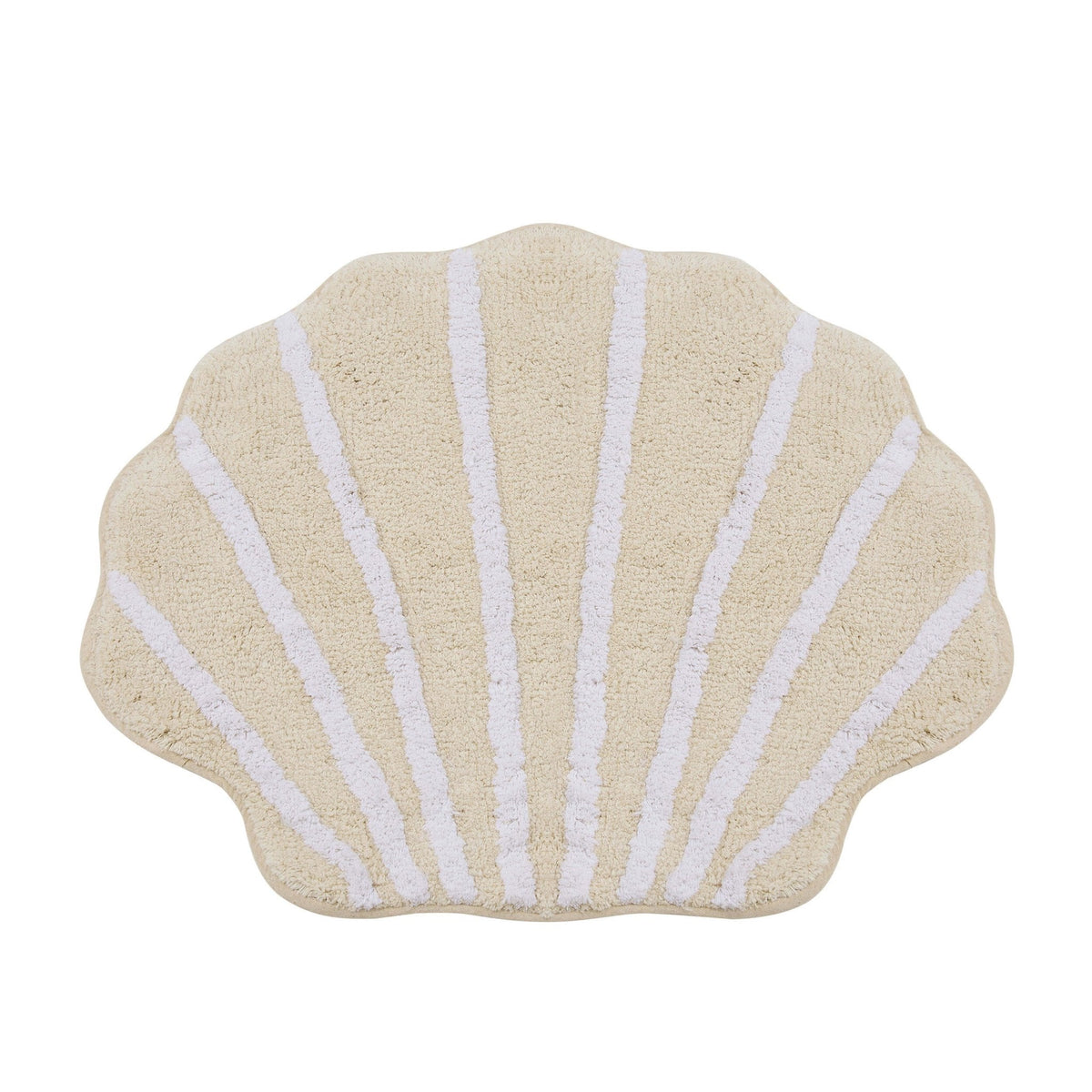 Dusklia - Shell Tufted Bath Mat  - Cream