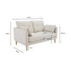Dusklia - Shoreditch 2 Seater Sofa - Woven Green