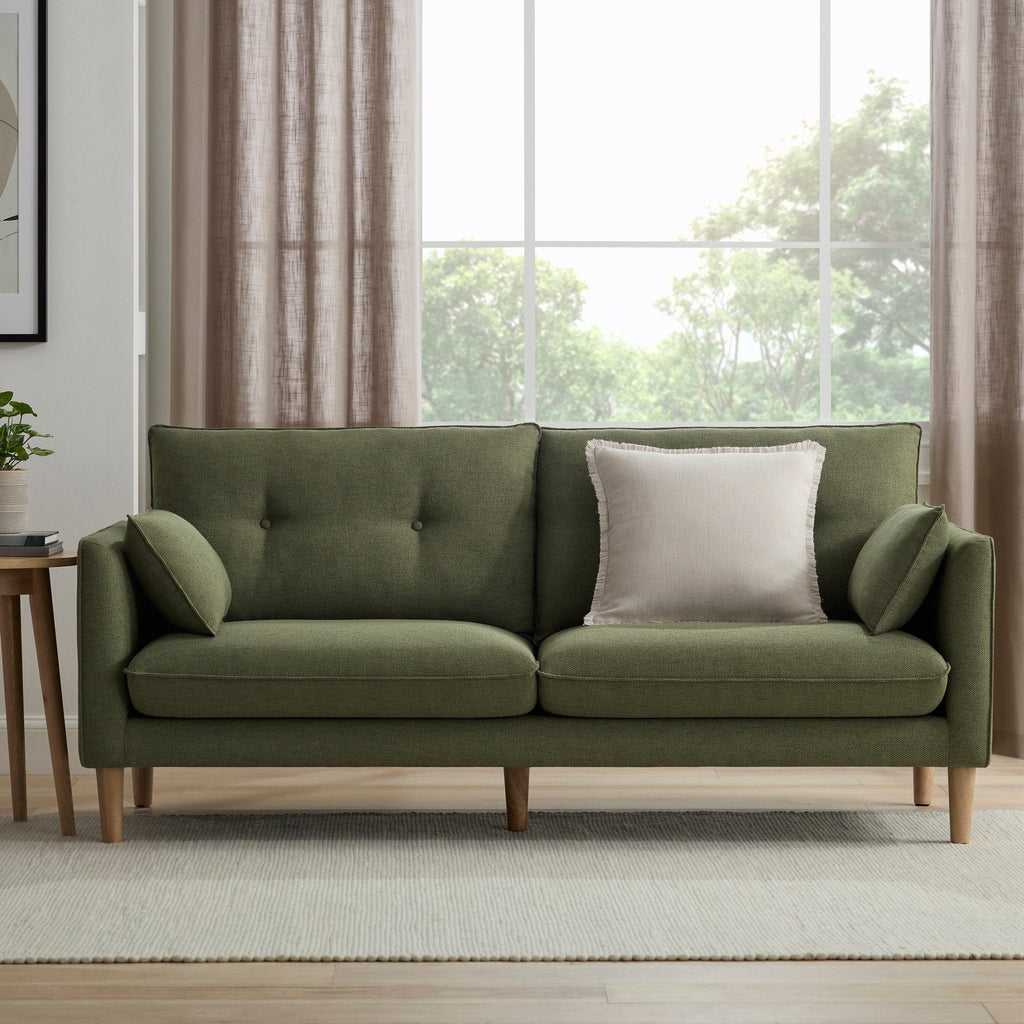 Dusklia - Shoreditch 3 Seater Sofa - Woven Green