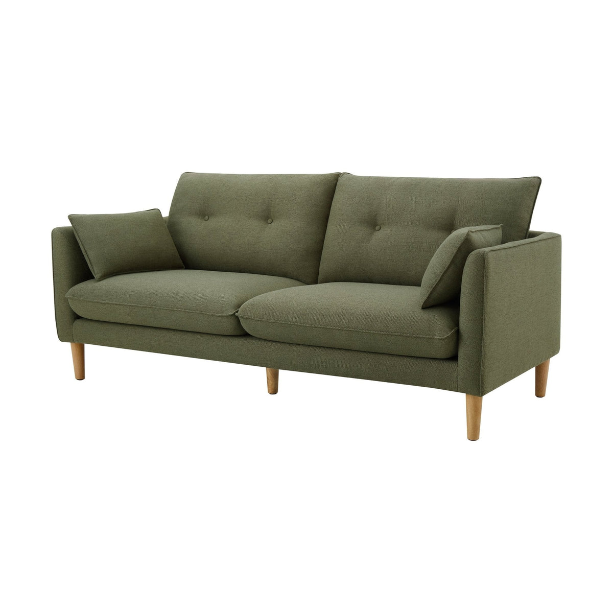 Dusklia - Shoreditch 3 Seater Sofa - Woven Green
