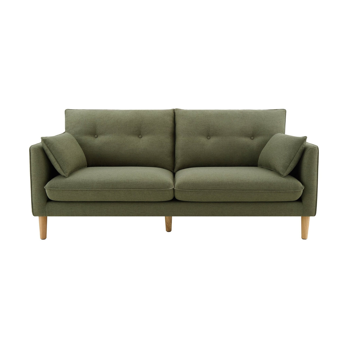 Dusklia - Shoreditch 3 Seater Sofa - Woven Green