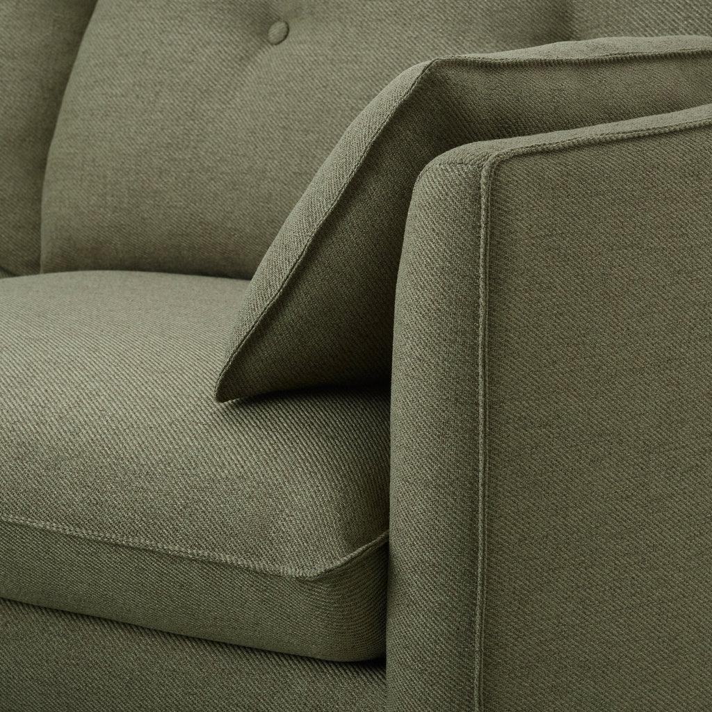 Dusklia - Shoreditch 3 Seater Sofa - Woven Green