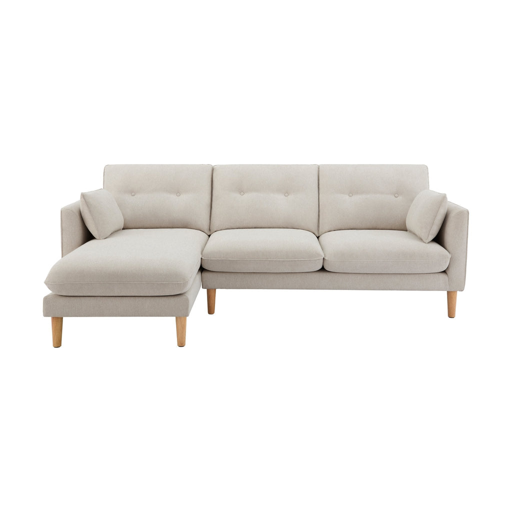 Dusklia - Shoreditch Left Hand Chaise Sofa - Natural
