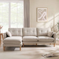 Dusklia - Shoreditch Left Hand Chaise Sofa - Natural