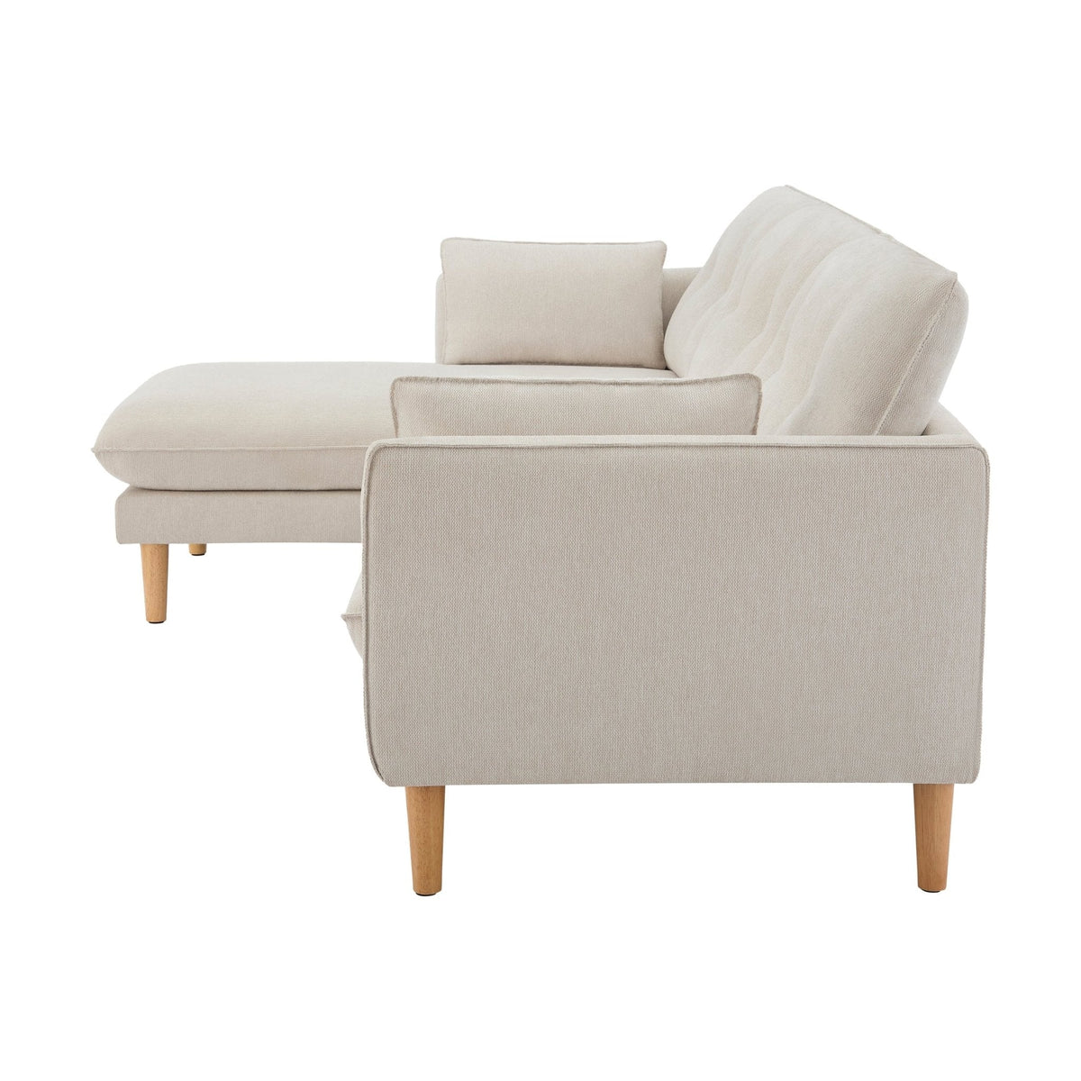 Dusklia - Shoreditch Left Hand Chaise Sofa - Natural