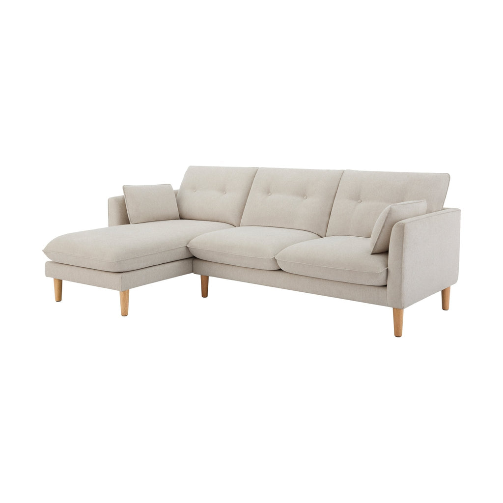 Dusklia - Shoreditch Left Hand Chaise Sofa - Natural