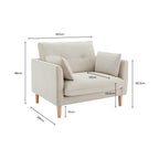 Dusklia - Shoreditch Loveseat - Woven Green