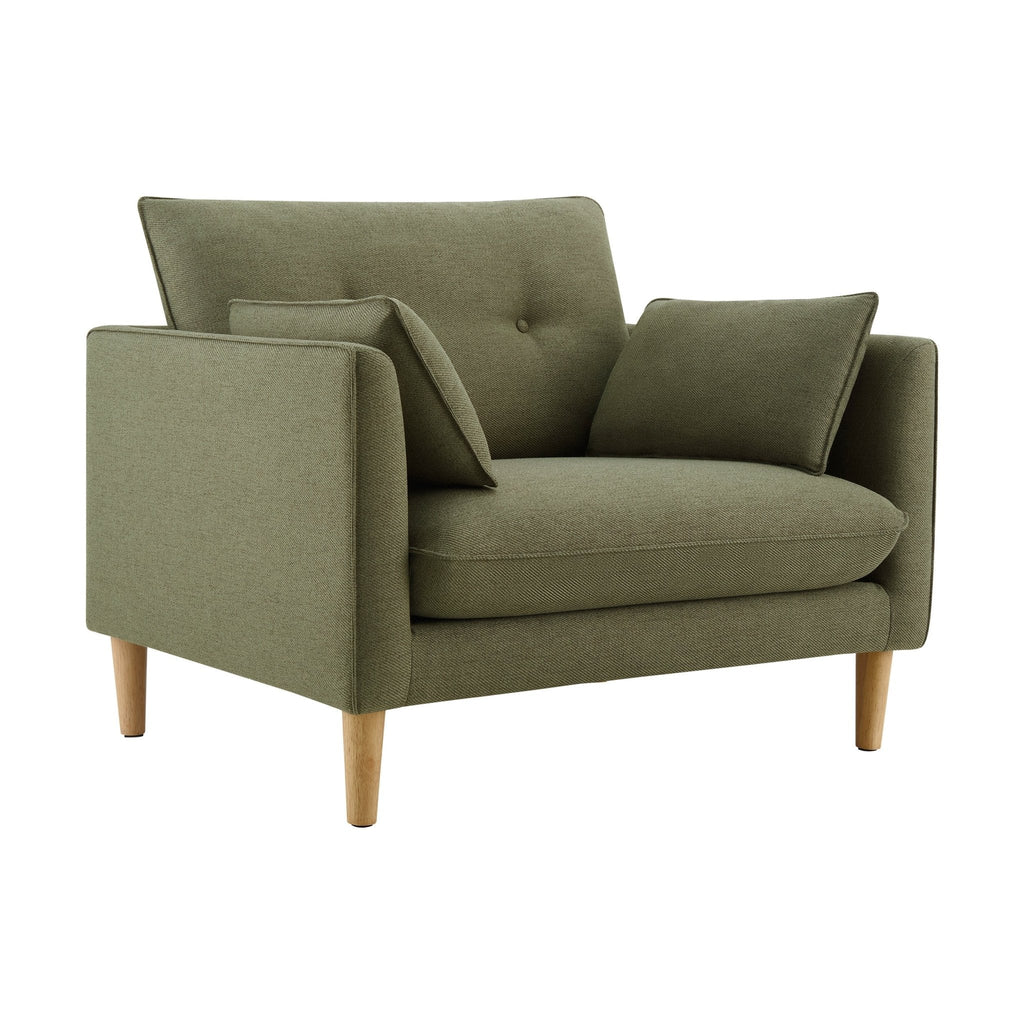 Dusklia - Shoreditch Loveseat - Woven Green