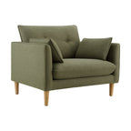 Dusklia - Shoreditch Loveseat - Woven Green