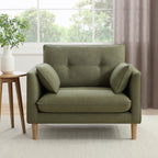 Dusklia - Shoreditch Loveseat - Woven Green