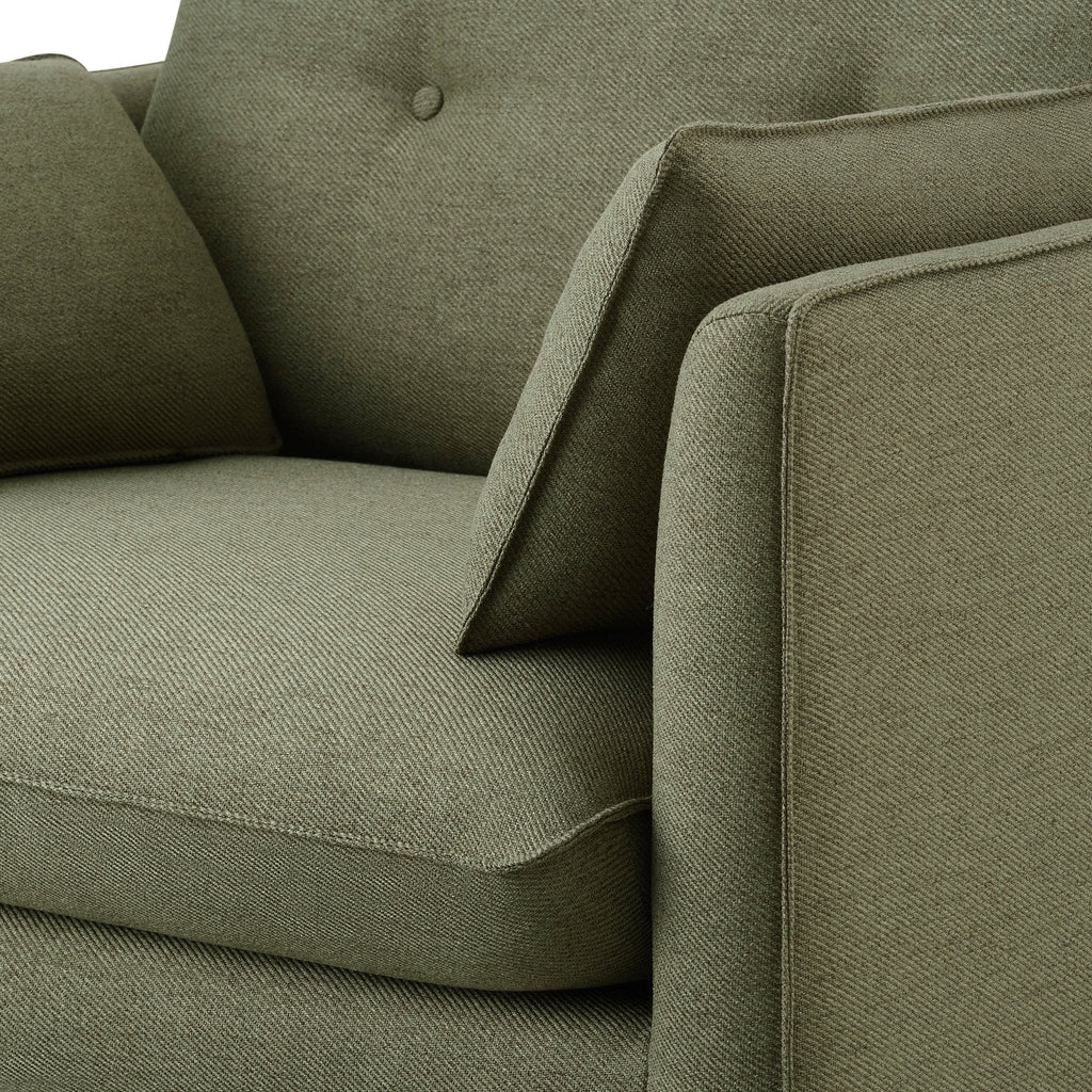 Dusklia - Shoreditch Loveseat - Woven Green