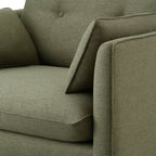 Dusklia - Shoreditch Loveseat - Woven Green