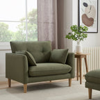 Dusklia - Shoreditch Loveseat - Woven Green