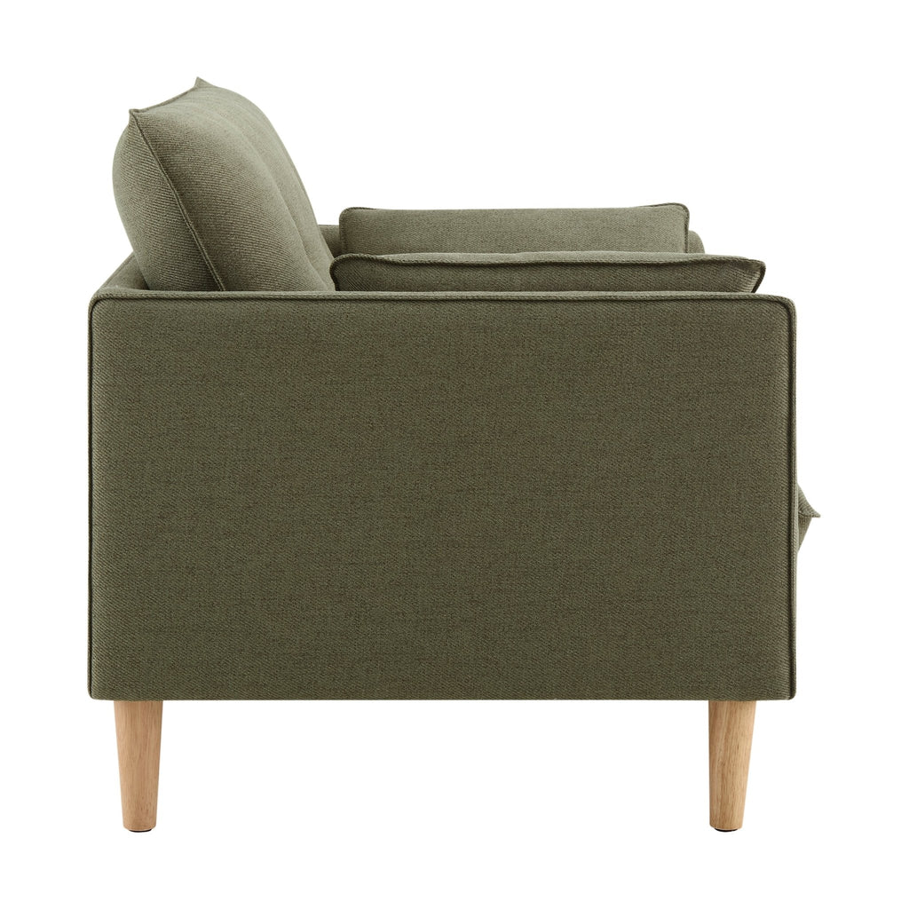 Dusklia - Shoreditch Loveseat - Woven Green