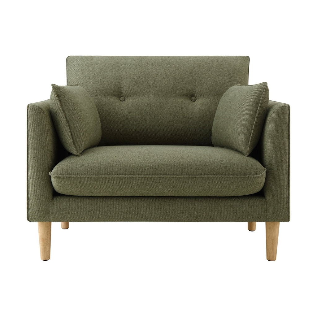 Dusklia - Shoreditch Loveseat - Woven Green
