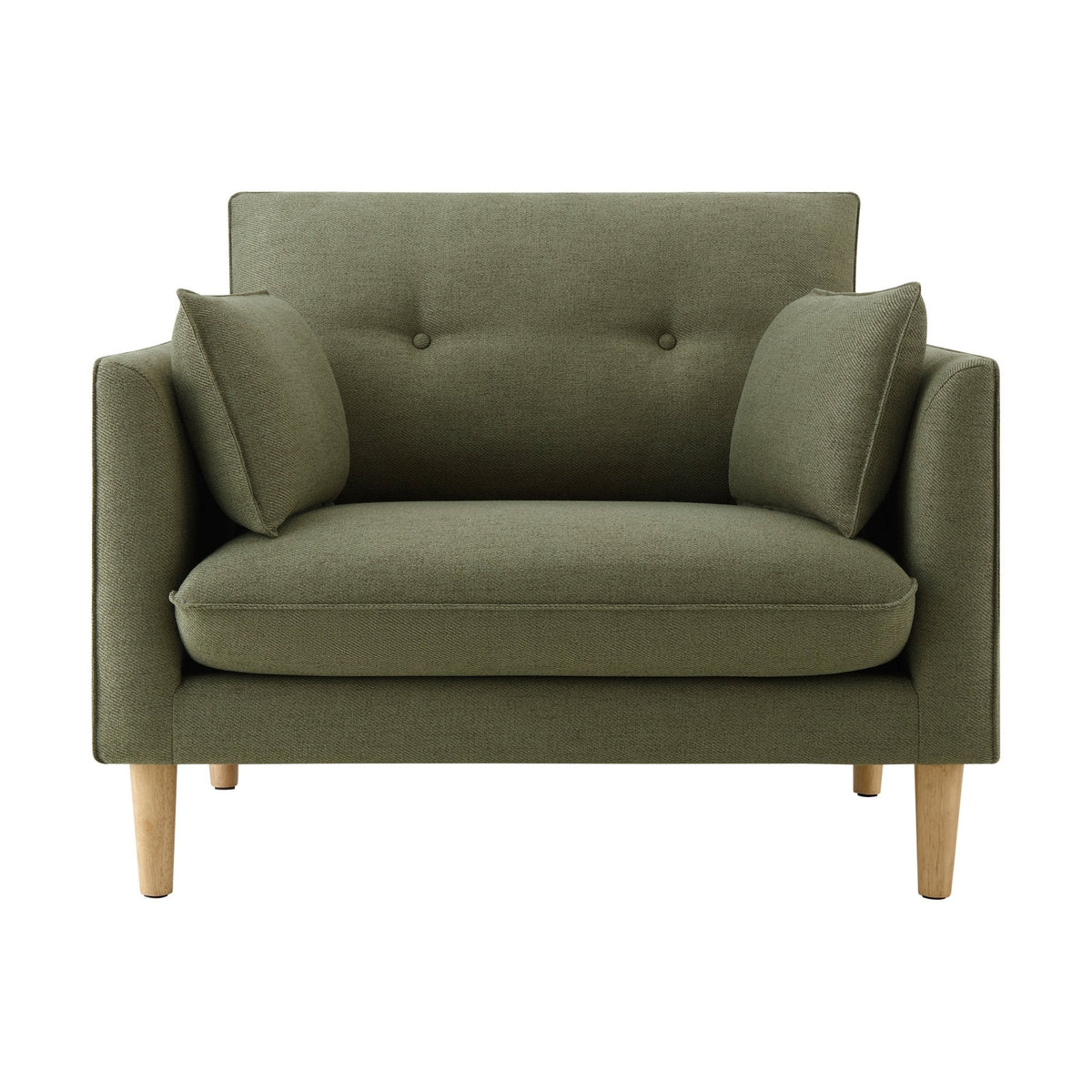 Dusklia - Shoreditch Loveseat - Woven Green