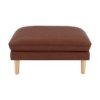 Dusklia - Shoreditch Pouffe - Faux Leather Tan