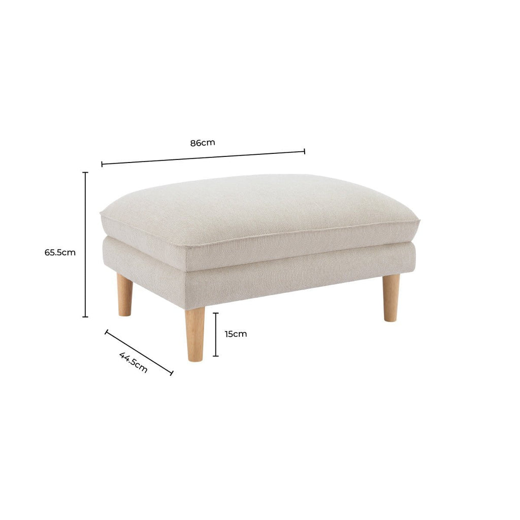 Dusklia - Shoreditch Pouffe - Faux Leather Tan