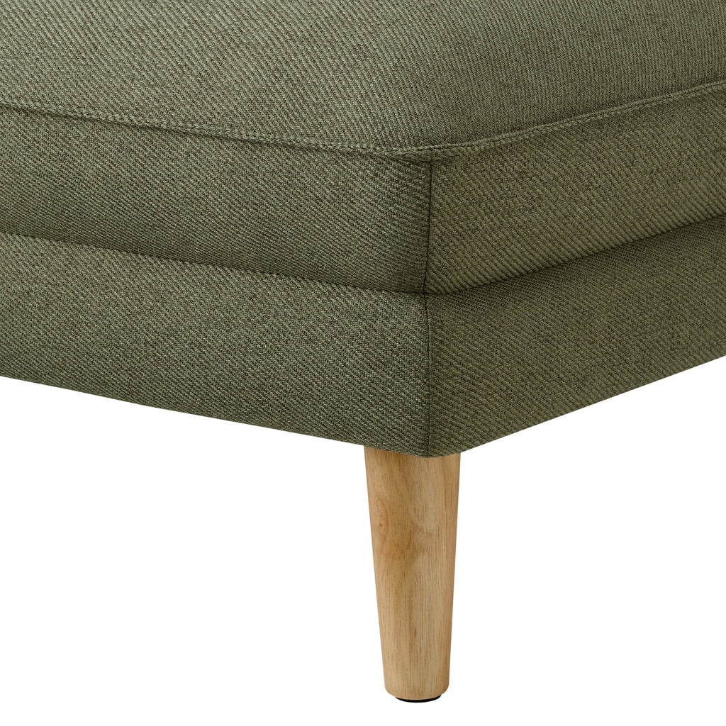 Dusklia - Shoreditch Pouffe - Woven Green