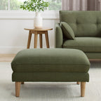 Dusklia - Shoreditch Pouffe - Woven Green