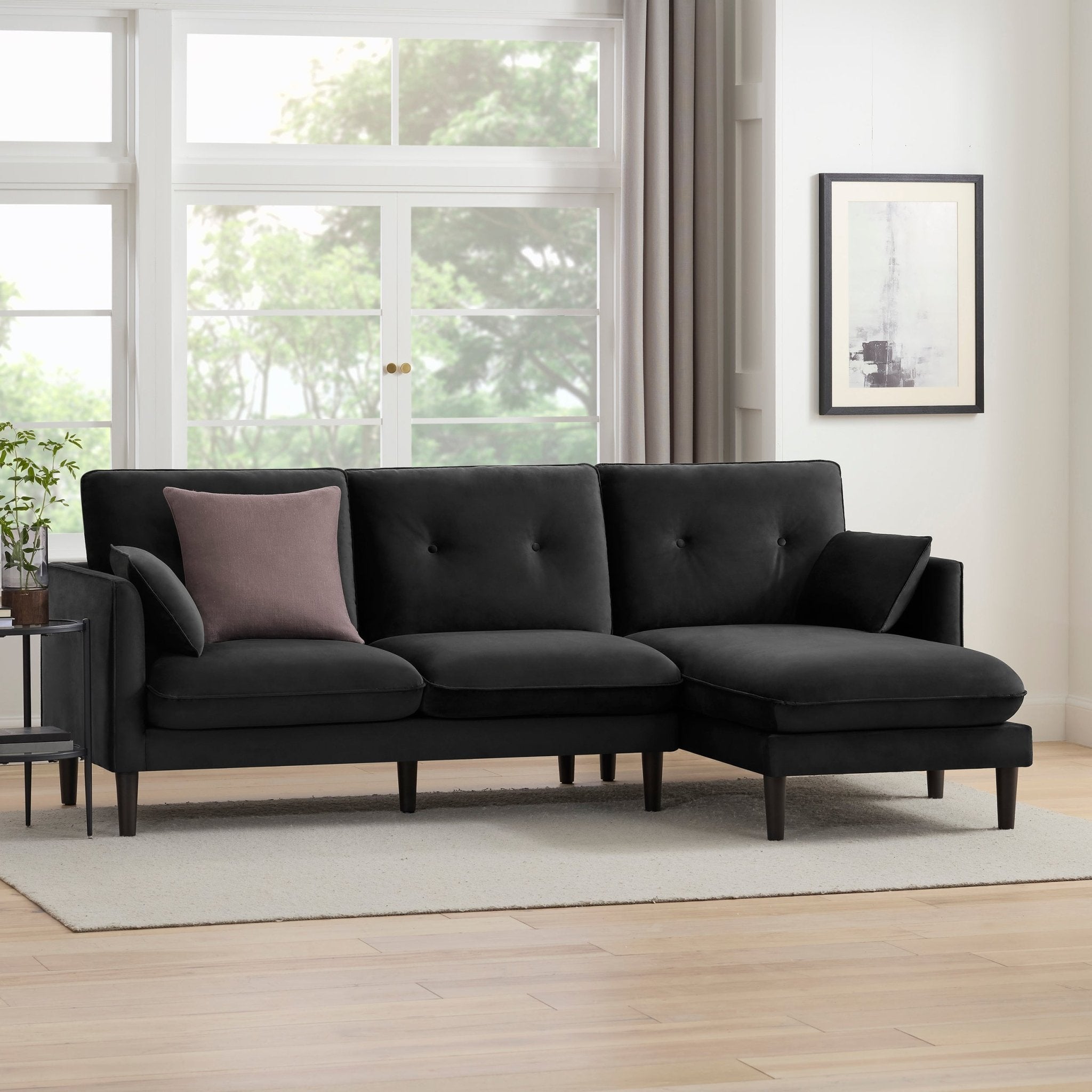 Dusklia - Shoreditch Right Hand Chaise Sofa - Ink