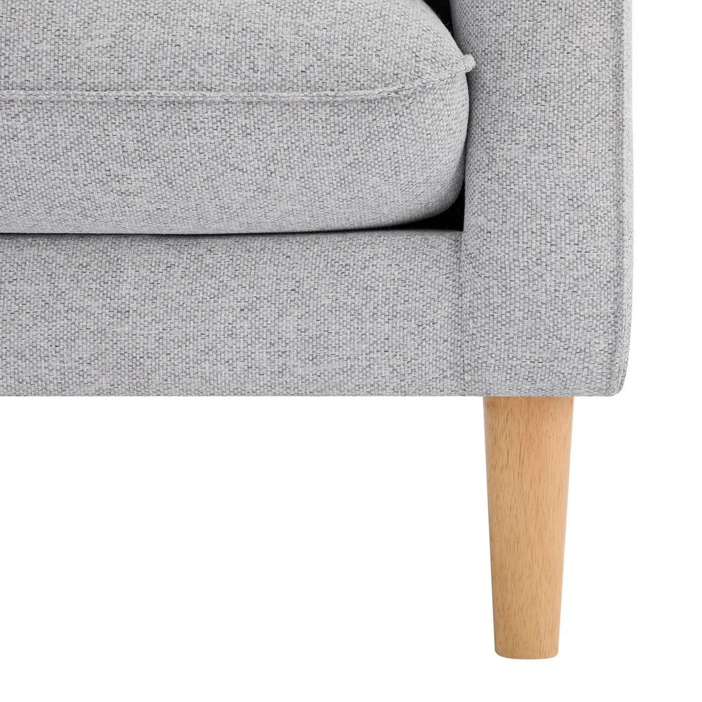 Dusklia - Shoreditch Right Hand Chaise Sofa - Light Grey
