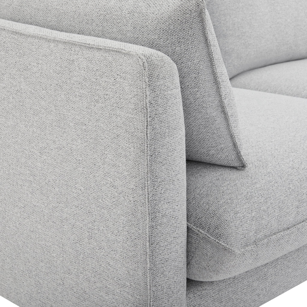Dusklia - Shoreditch Right Hand Chaise Sofa - Light Grey